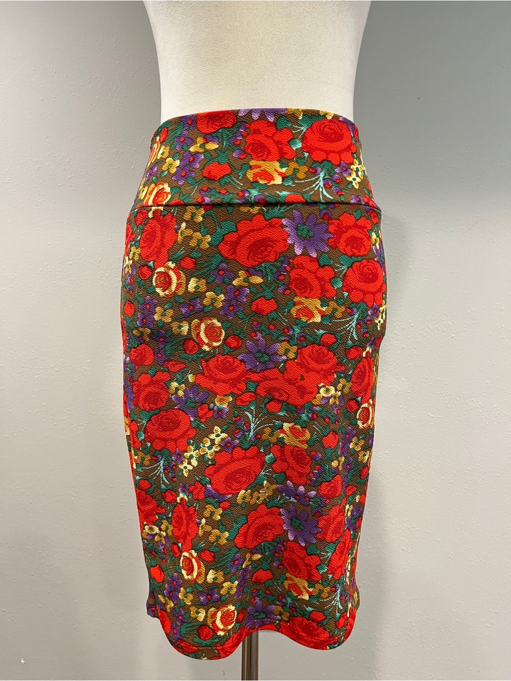LuLaRoe Floral‎ pencil Skirt size extra small